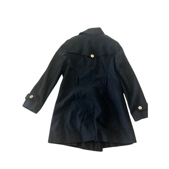 EUC Michael Kors black wool jacket sz 10 sophisticated classy gold buttons wintr - Picture 8 of 8